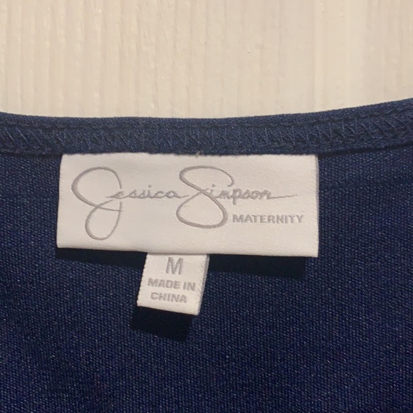 Maternity- Jessica Simpson NAVY form fitting dress- size M - Picture 4 of 6